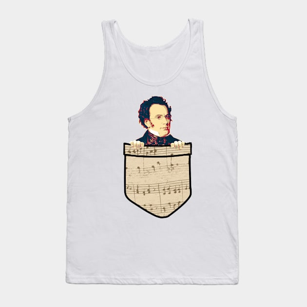 Franz Schubert In My Pocket Tank Top by Nerd_art